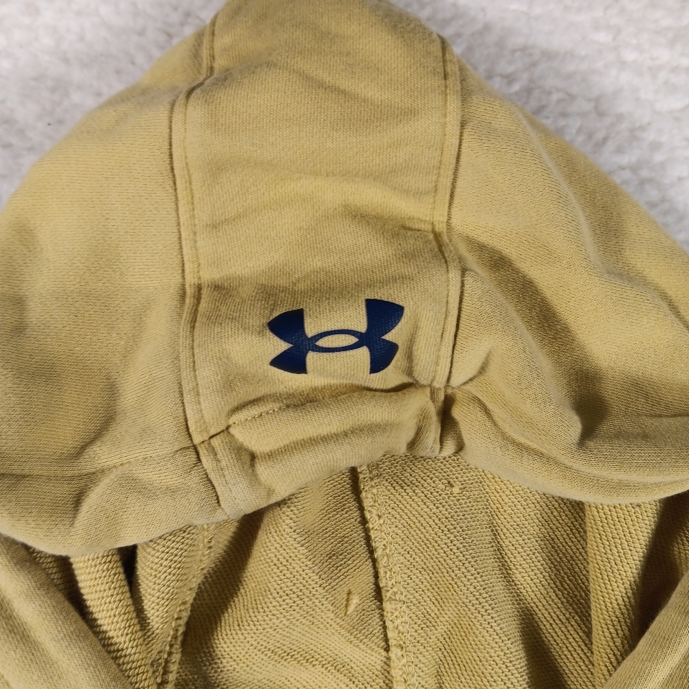 Under Armour Hoodie Mens XL Yellow Project Rock Bull Head Short Sleeve Gym - Picture 5 of 9